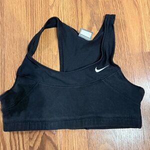 Nike Black Cotton Sports Bra